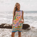 Printed Loose-Fit Holiday Casual Womens Dress