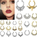 Stainless Steel Diamond C Rod Nose Ring