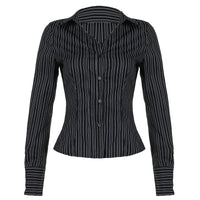 Lapel Breasted Cardigan Long Sleeve Shirt