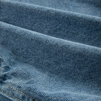 Women's High Waist Curly Denim Shorts