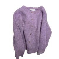 Elegant Lady High-end Milk Fufu Knitted Cardigan