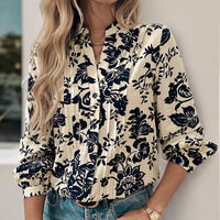 Retro Printed Elegant Shirt Top For Women