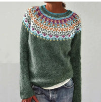 Hot Sale Round Neck Loose And Stylish Long Sleeves Sweater
