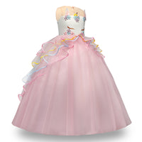 Children's Long Dress Colorful Mesh Cake Pettiskirt