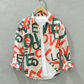 Comfort Printing Trendy Cotton Jacket Shirt Long Sleeve