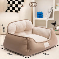 Cozy Plush Pet Bed Warm Washable Fluffy Sofa Toys Medium Dog Bed Kennel Indoor Blanket