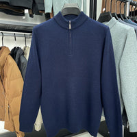 Casual Half Zipper Thermal Knitwear Coat