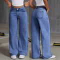 Women's Straight-leg Pants Loose-fitting Casual Trousers