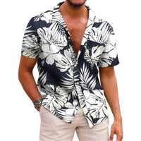 Men's Summer Hawaiian Printed Short-sleeved Shirt