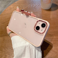 High-grade Metal Ring Transparent Mobile Phone Case