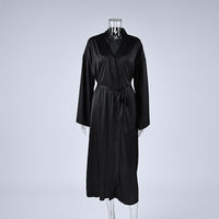 Womens Loose-Fit Two-Piece Set Camisole Nightgown And Robe For Loungewear