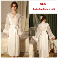 Passion Hot Waist-tight Sexy Cardigan Outerwear Gown Loungewear Suit