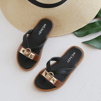British Style Retro Children's Sandals And Slippers