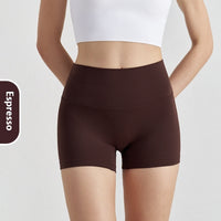 Double-sided Grinding Shorts Yoga Pants Female High Waist Track Shorts