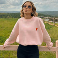 Casual Fashion Sweet Round Neck Pullover Women