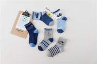 Spring And Autumn Cartoon Ship Boy Socks