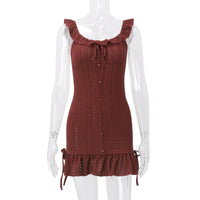 Women's Stylish And Elegant Lace-Up Slip Dress