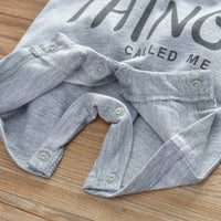 Monogrammed Cotton Short-sleeved Full-body Hacihah Style