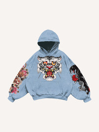Fashion Casual Printed Polyester Sweater