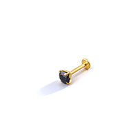 Titanium Alloy 18K Gold-Plated 5A Zircon Earrings