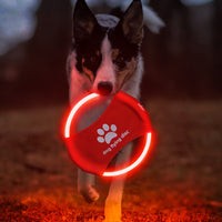 Dog Flying Discs Light Glowing LED LuminousTrainning Interactive Toys Game Flying Discs Dog Toy Pet Dog Accessories Pet Products