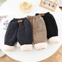 Boy's Cotton Trousers Winter Casual Pants Baby