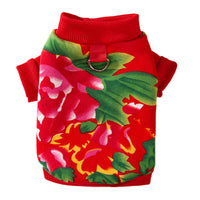 Northeast Floral Jacket-pull-through Two-foot Hoodie For Autumn And Winter