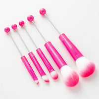 Beaded Makeup Brush With Metal Handle Suit Makeup Tools