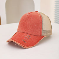 Men's And Women's Style Wide-hole Padded Edge Washed Sponge Top Patchwork Mesh Trucker Cap Trendy Baseball Cap Suitable For Daily Casual Outings Practical