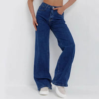 Springautumn Womens Denim Loose Fit Trousers