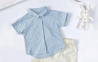 Striped Dress Summer Boys And Girls Baby Shirt Pants Suit