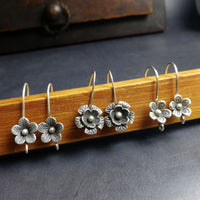 Homemade Sterling Silver Earrings Eardrop Silver Accessories Silver Ear Hook