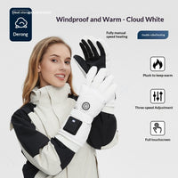 Women's Simple Thermal Gloves For Cold And Wind Protection, Suitable For Electric Bike Riding