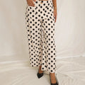 Stylish And Playful Polka-dot Print Slimming Casual Pants For Women