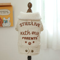 Pet Clothes Fleece Lined Padded Warm Keeping
