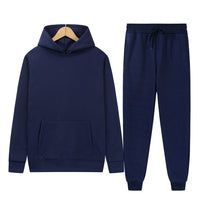 Men's Sport Suit Solid Color Light Board Fleece Warm