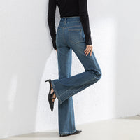 Korean-style Slim-fit Horn Mop Trousers