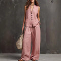 Seasonal Laid-back Linen Suit
