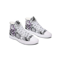 Printed Couple High-top Canvas Shoes