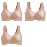No Steel Ring Breasted Thin Section Gathered Side Breasts Sports Sleep Vest Bra Women