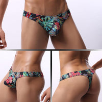 Cartoon Printing Moisture Wicking Low Waist Men's Panties