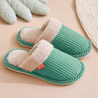 Winter Warm Non-slip Ladies Home Comfortable Corduroy Slippers Women