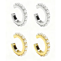 Sterling Silver 18K Electroplating Artistic Sense Pearl Ear Clip