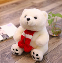Cute Scarf Polar Bear Doll Plush Toy Ragdoll Cute Children's Gift