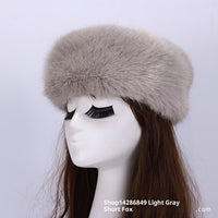 Elastic Faux Fur Fox Fur Headband For Women