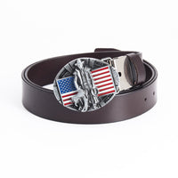 Fashion Cowhide Personality Popular Fashion Flag Belt