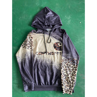 Letter-print Long-sleeve Hooded Pullover Casual Sweatshirt