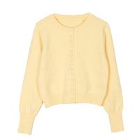 Loose Thin Purplish Red Single-breasted Knitted Cardigan Coat For Women