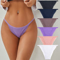 Lace Solid Color Low Waist Cute Girl Thin Briefs