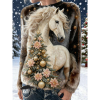 Cross-border Women's Clothing Amazon Independent Station Autumn And Winter Christmas Cute Hooded Sweatshirt Flannel Women's Long-sleeved Shirt
